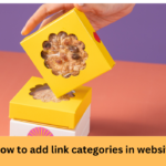 How to add link categories in website